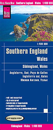 Inglaterra sur y Gales, mapa de carreteras impermeable. Escala 1:400.000. Reise Know-How.: world mapping project (England South / Wales (1:400.000))