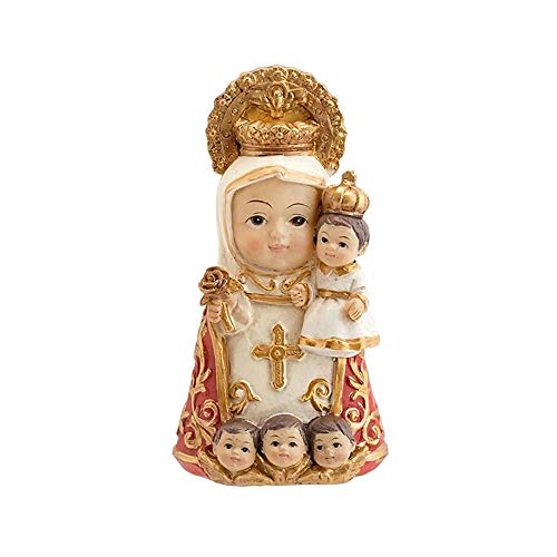 Inmaculada Romero IR Figura Virgen De Covadonga Infantil Imagen 10Cm. La Santina Patrona De Asturias Adorno Resina