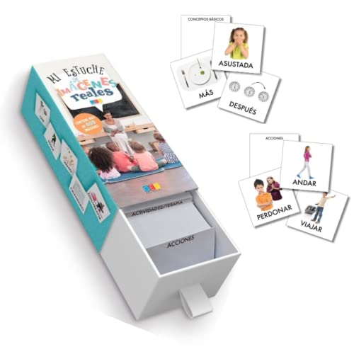 Juego Educativo Aprender Vocabulario para Niños - Más de 400 Tarjetas de Vocabulario Visual con Imágenes Reales