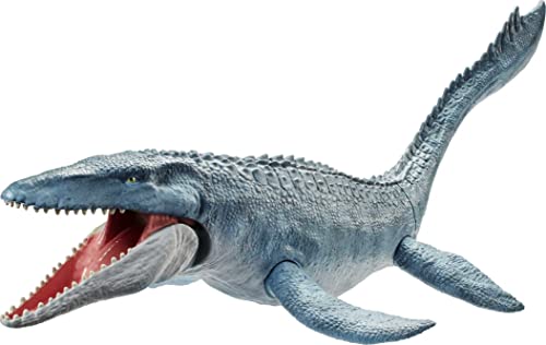 Jurassic World FNG24 - Figura de mosasaurio, juguete dinosaurio a partir de 3 años, Exclusivo en Amazon