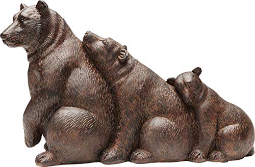 Kare Design Figura deco Relaxed Bear Family, familia de osos, sala de estar,poliresina, hecho a mano
