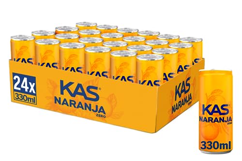 Kas Naranja Zero, Refresco 330 ml - 24 latas