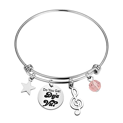 KEYCHIN Pulsera Sour Album Rodrigo Fans Gifts Do You Get Deja Vu Sour Song Lyrics Joyería para mujeres y niñas, stainless steel, Acero inoxidable, Acero inoxidable