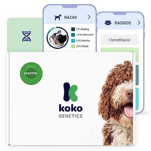 Koko Test ADN para Perros Starter - (Reportes de Razas y Rasgos) - Actualizaciones sin Coste