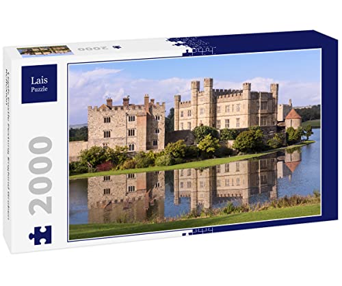 Lais Puzzle Castillo de Leeds Fortaleza de Inglaterra Foso Reflejo 2000 Piezas