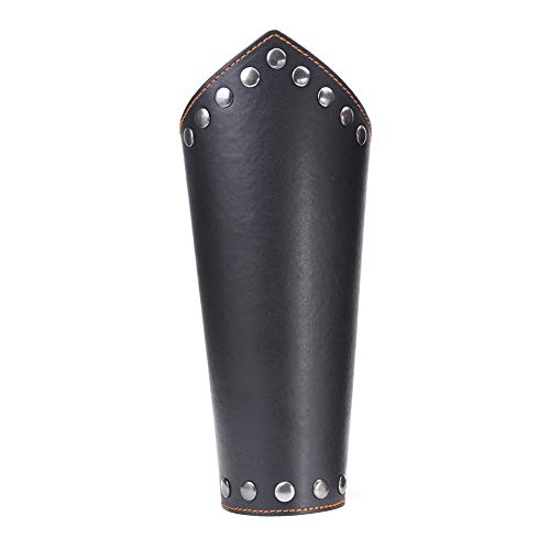LbojailiAi Accesorios de fiesta de disfraces de Halloween Brazalete de cuero de imitación Medieval Knight Bracer