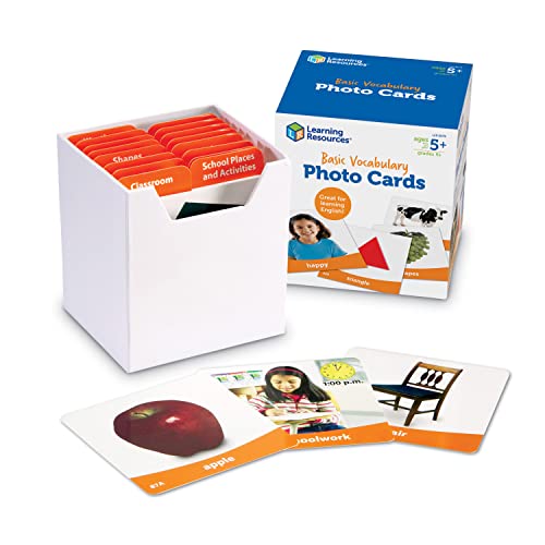 Learning Resources Tarjetas fotográficas con Vocabulario básico