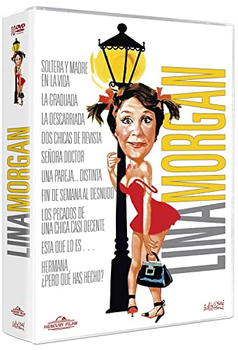 Lina Morgan(DVD)Pack 10:Dos chicas revista/Una pareja…distinta/Esta que lo es/Soltera y madre.../Graduada/Descarriada/Señora doctor/Fin semana desnudo/Pecados chica casi decente/Hermana¿que has hecho?