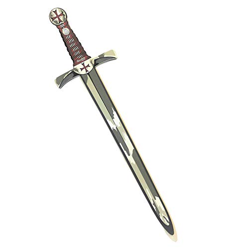 Liontouch - Espada del Caballero Cruzado Maltés | Juguete Medieval de Espuma para Juego Imaginario con el Tema clásico de la Cruz Roja | Armas seguras y Armadura de Batalla para Disfraces de niños