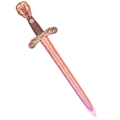 Liontouch - Espada Reina Rosa para Niñas | Juguete de Espuma Rosa para Juego de Imitación para Niños y Pequeños en Estilo Medieval | Armas y Armaduras Seguras para Disfraces, Cosplay y Trajes Reales