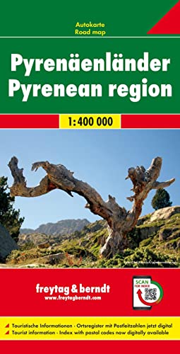 Los Pirineos, mapa de carreteras. Escala 1:400.000. Freytag & Berndt.: Wegenkaart Schaal 1 : 400.000: AK 0520 (Auto karte)