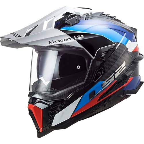 LS2, casco cross moto Explorer Frontier black blue 06, M, 467016112