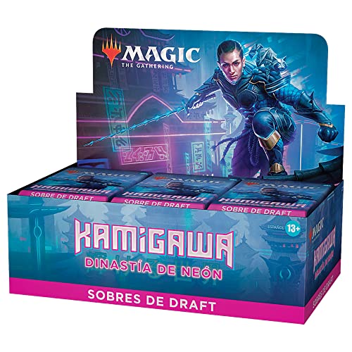 Magic The Gathering Caja de Sobres de Draft de Kamigawa: Dinastía de Neón, de 36 Sobres (Versión en Español), C92111050