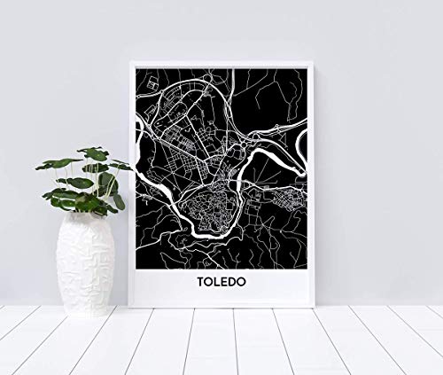 Mapa decorativo de Toledo