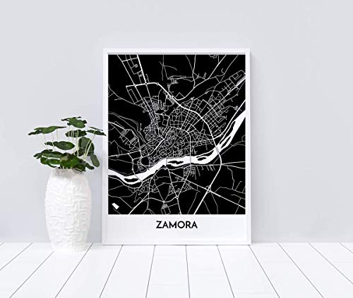 Mapa decorativo de Zamora