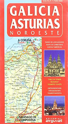 Mapa Galicia-Asturias (Noroeste) (MAPAS DE CARRETERAS)