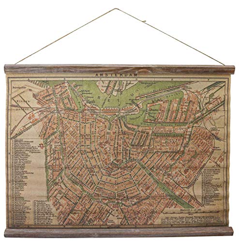 Mapa histórico 70cm Continente Estilo Antiguo Países Bajos Amsterdam