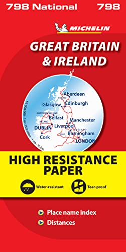 Mapa National Gran Bretaña Irlanda "Alta Resistencia" (Mapas National Michelin)