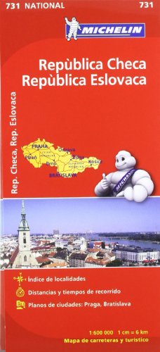 Mapa National República Checa República Eslovaca (Mapas National Michelin)