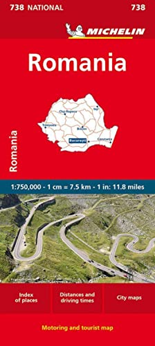 Mapa National Romania (11738): Straßen- und Tourismuskarte 1:750.000 (Mapas National)