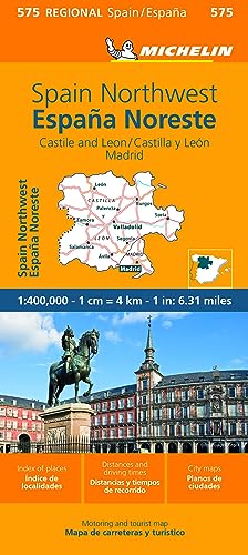 Mapa Regional España Noroeste - Castilla Y Leon, Madrid (11575): Straßen- und Tourismuskarte 1:400 000 (Mapas Regional)