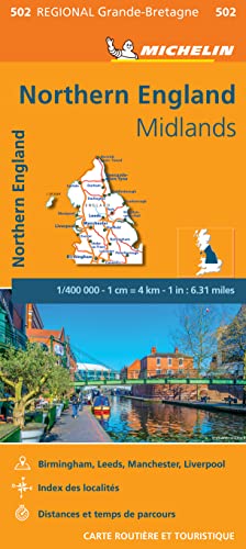 Mapa Regional Gran Bretaña Norte Inglaterra: Wegenkaart Schaal 1 : 400.000 (Carte Régionale)
