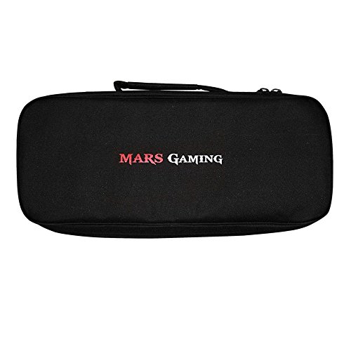 Mars Gaming MB1 - Bandolera gaming para periféricos (interior dividido en comppartimentos, correa acolchada y ajustable, bordes reforzados, almacenamiento de teclado, ratón, alfombrilla y cascos)