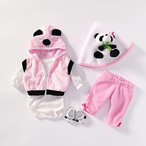 MineeQu 4 Estilos Diferentes Se Ajusta a 50-55 CM Muñecas recién Nacidas Vestido Reborn Baby Doll Toda la Ropa de algodón