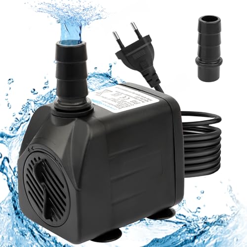 Mini Bombas de Agua Ultra Silenciosa con Alta Carrera (800L/H,16W),Mini Bomba de Agua Sumergible,con Cable de Alimentación de 1.4m,para Acuarios, Estanques, Fuentes, Estatuas