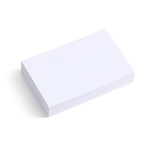 Miquelrius - Flashcards, 100 Fichas Lisas para Notas, Tarjetas para Estudio, Papel Cartulina Offset de 200 g/m², Tamaño 100 x 150 mm