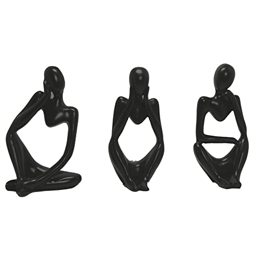 Moaobooh Estatuas, estatuas abstractas de resina de pensador, escultura y figuras modernas, decoración moderna para salón, estatuas y esculturas únicas