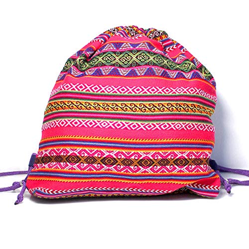 Mochila de manto peruano multicolor