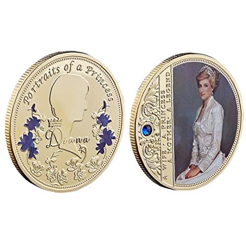 Moneda Conmemorativa Princesa Diana Souvenir Coin Queen Collection Regalos Collectables Monedas