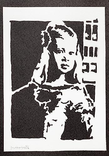moreno-mata Las Meninas Autentico Graffiti Hecho a Mano Handmade Poster Velazquez Tributo Cuadros Decoracion Salon Modernos Regalos Originales para Hombre y Mujer