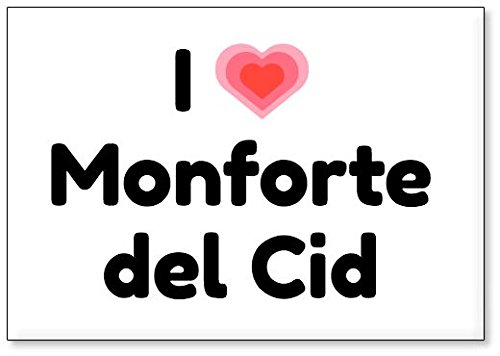 Mundus Souvenirs - Amo Monforte del CID, Imán para Nevera (diseño 3)