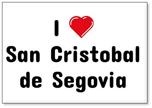 Mundus Souvenirs - Amo San Cristobal de Segovia, Imán para Nevera (diseño 2)