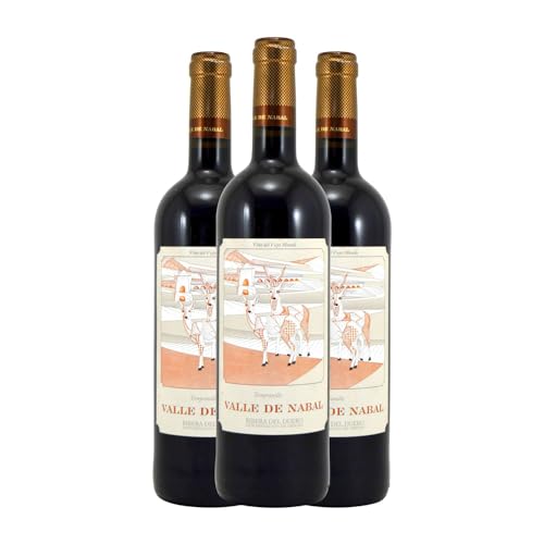 Nabal Valle de Nabal Tempranillo Ribera del Duero Roble 75 cl Vino tinto (Caja de 3 Botellas de 75 cl)