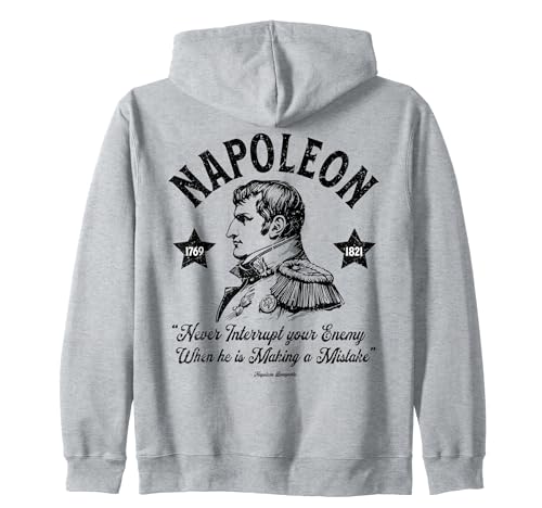 Napoleón nunca interrumpa la historia militar de su enemigo Sudadera con Capucha