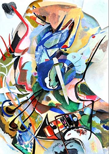 NENDERT Wassily Kandinsky del arte abstracto de la lona Pinturas de pósters ilustraciones famosas reproducciones cuadros de la pared decoración del hogar (Color : 2, Size : 40x60cm)