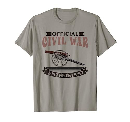 Official Civil War Enthusiast Guerra Civil Americana EE.UU. Camiseta