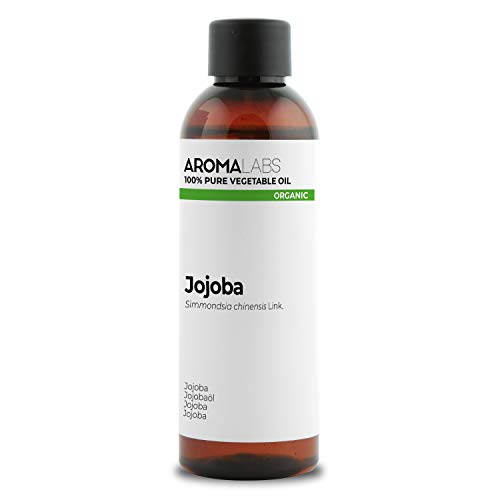 ORGÁNICO - Aceite vegetal JOJOBA - 100mL - 100% Puro, Natural, Prensado en frío y Certificado Cosmos - AROMA LABS (Marca Francesa)