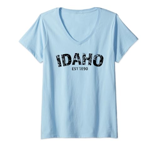 Orgullo del estado de Idaho Est 1890 Camiseta Cuello V