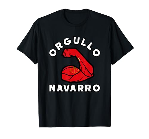 Orgullo Navarro - Diseño con Bandera de Navarra Camiseta