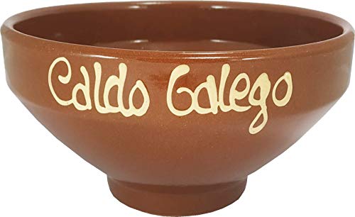 Pack de 6 Taza Barro Caldo Gallego Galicia artesanía Caldo Barro