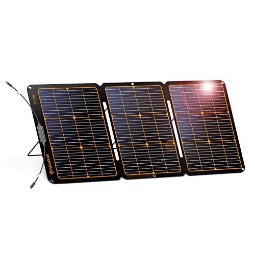 Panel Solar de 120 W, Módulo Solar Plegable para Generadores Solares Portátiles, Panel Solar IP68 para Jardín al Aire Libre, Balcón, Fuente de Alimentación de Emergencia, Viajes de RV, Camping