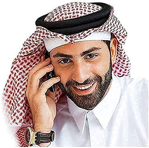 Pañuelo Árabe De Cola Larga Estilo Simple Para Hombre Pañuelo Musulmán Árabe De Dubái Saudí Pañuelo Para La Cabeza Arafat Cubierta Para La Cabeza Bufanda Gorro Accesorio De Ropa (Color : COLO