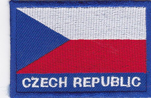 Parche termoadhesivo con diseño de bandera de la República Checa, República Checa, 7 x 5 cm