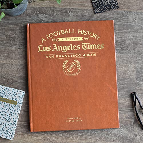 Periódicos históricos - Libro Personalizado de Historia del fútbol Americano - Regalo para fanáticos de la NFL - Historia contada a través de la Cobertura de periódicos - (San Francisco 49ers)