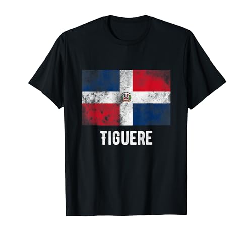 Persona genial o elegante República Dominicana Tiguere con bandera Camiseta