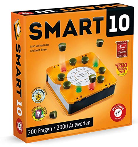 Piatnik 7167 - Smart 10 | El revolucionario juego de mesa sabelotodo I Para los amantes de las pruebas | Quién es el rey de las pruebas | A partir de ... de la A a la Z | Para llevar y en casa